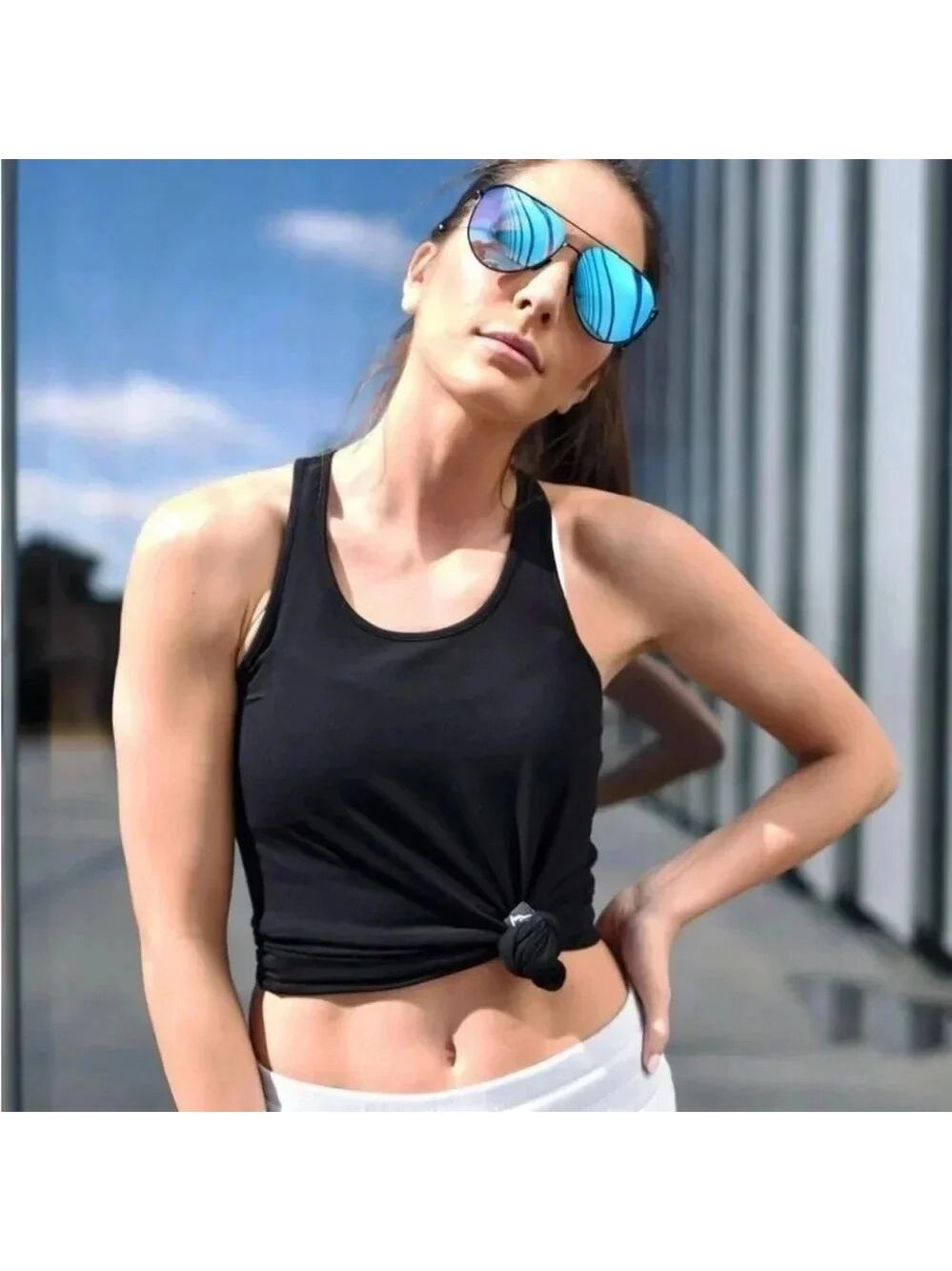 Rokwolf Women's Pima Cotton Tank Olive Green
